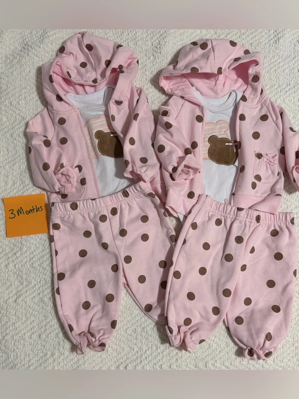 Newborn-3 month twin girl sets